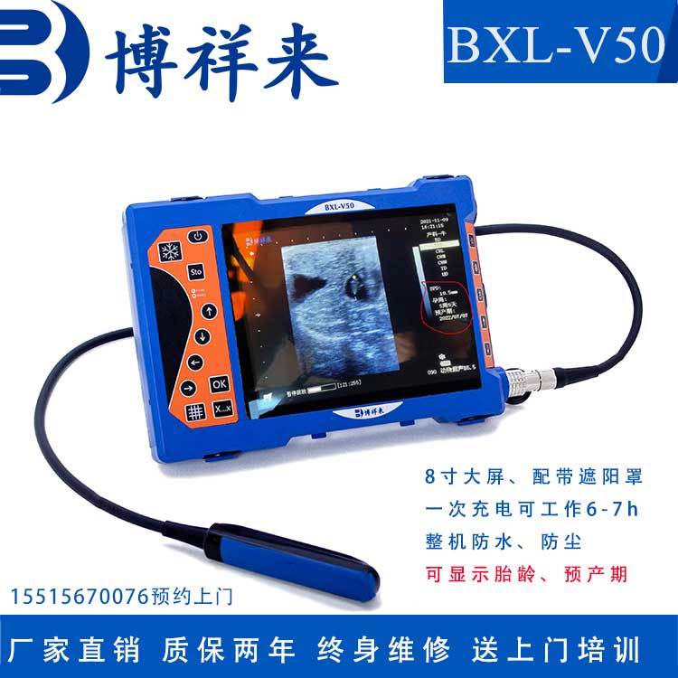 高清便攜牛用測(cè)孕儀博祥來(lái)奶牛b超機(jī)母牛妊娠診斷儀器廠家