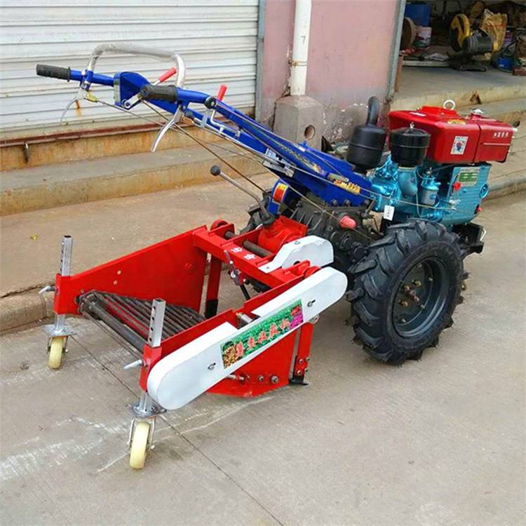 小型手扶挖蒜機(jī)大蒜割曬機(jī)60寬前置大蒜收獲機(jī)