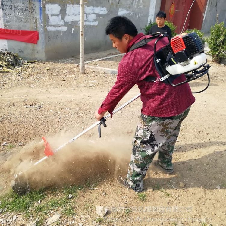大功率汽油鋤草松土機肩背汽油松土機富民牌