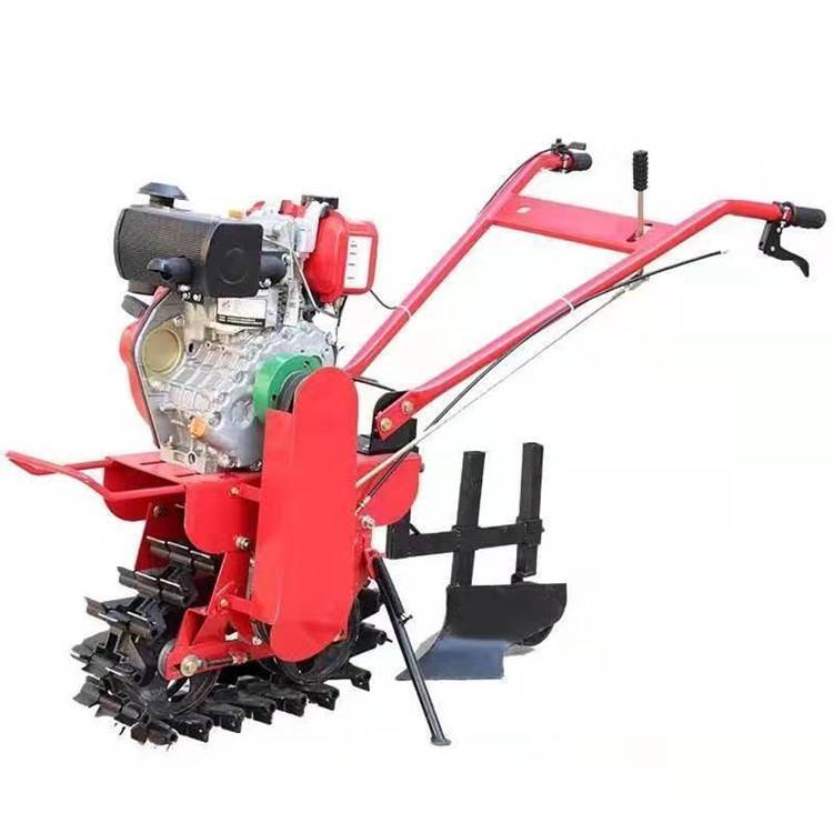 小型翻耕微耕機(jī)單鏈輥開(kāi)溝機(jī)手扶式柴油水冷翻耕犁