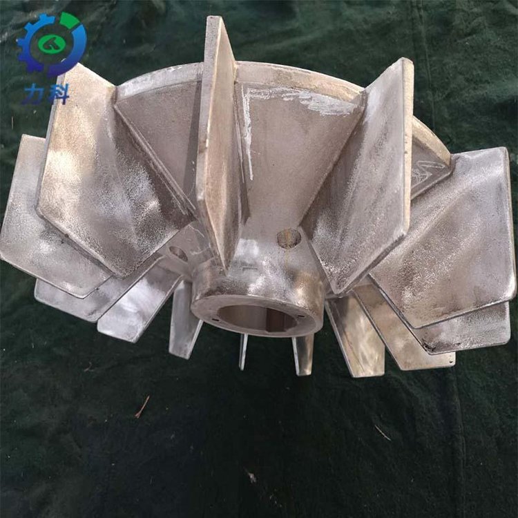 異形鋁風(fēng)葉18.5-22千瓦電機(jī)散熱風(fēng)扇葉軸孔52mm