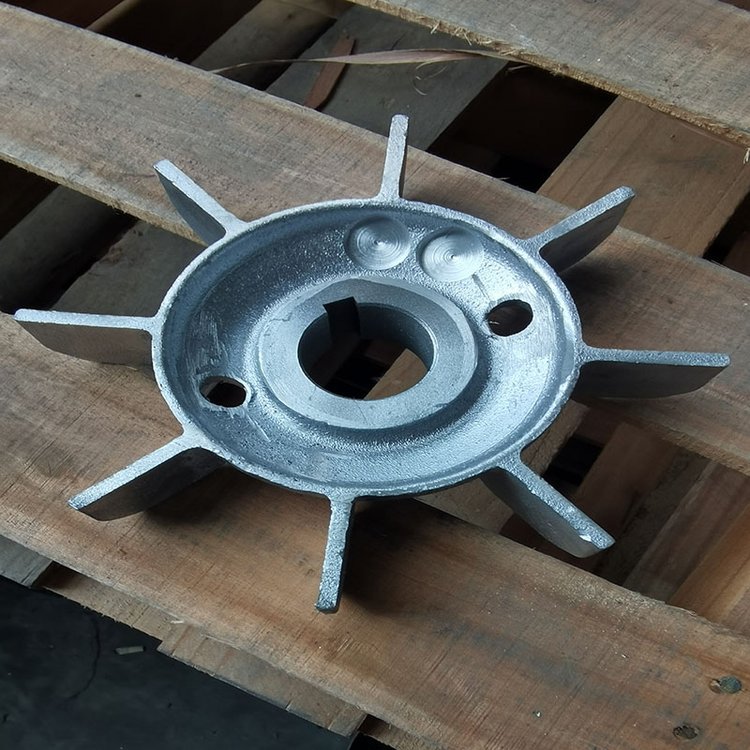 定做鑄鋁楓葉Y3鋁風(fēng)葉400電機(jī)風(fēng)葉力科電機(jī)配件型號定制