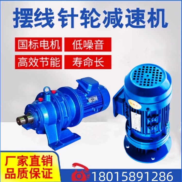 行星擺線針輪減速機(jī)帶電機(jī)立式BWD小型臥式減速器擺針式國標(biāo)銅芯