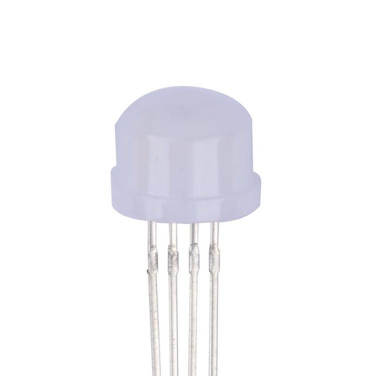 林欣電子紅綠藍(lán)三色全彩插件led燈珠8.0MM草帽型RGB散光共陽(yáng)共陰