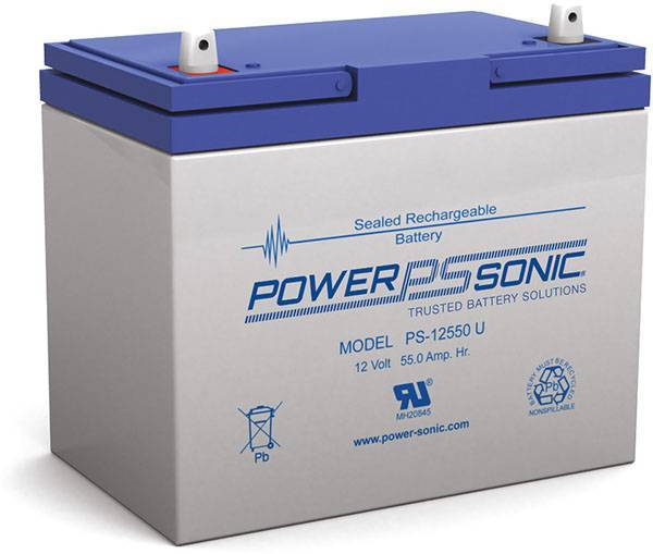 松尼克蓄電池PS-12550U法國POWERSONIC電瓶12V55AH模擬機電池