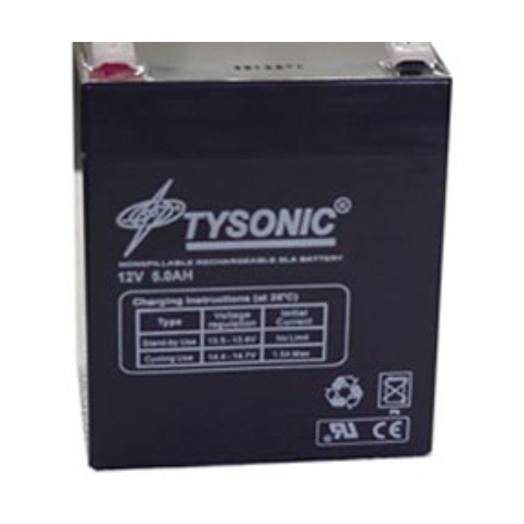 美國TYSONIC電池12V5AH閥控式鉛酸免維護蓄電池