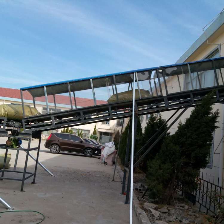 行走式電動運料機Facai柳州移動式膠帶輸送機結構