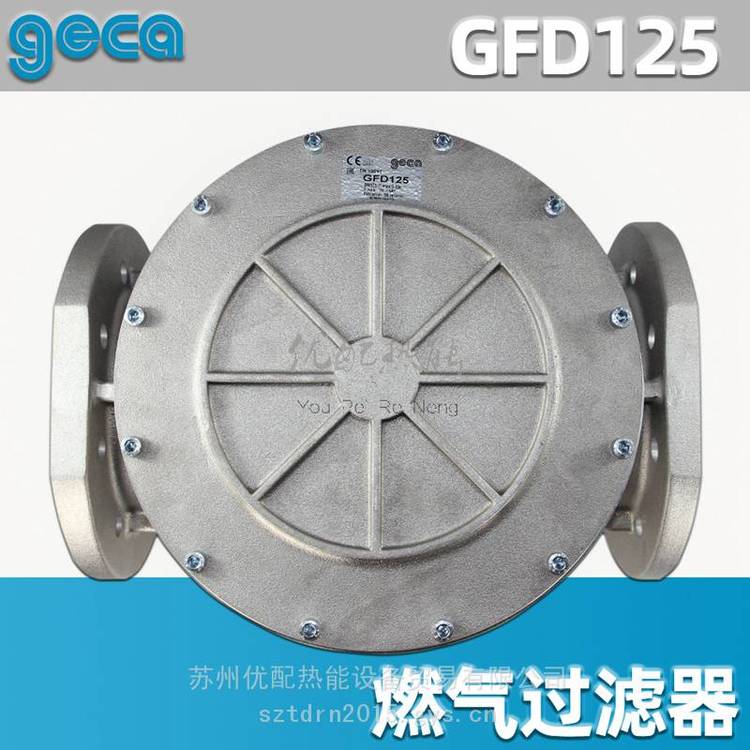GECA燃氣DN65法蘭安裝過濾棉濾芯過濾器GFD65