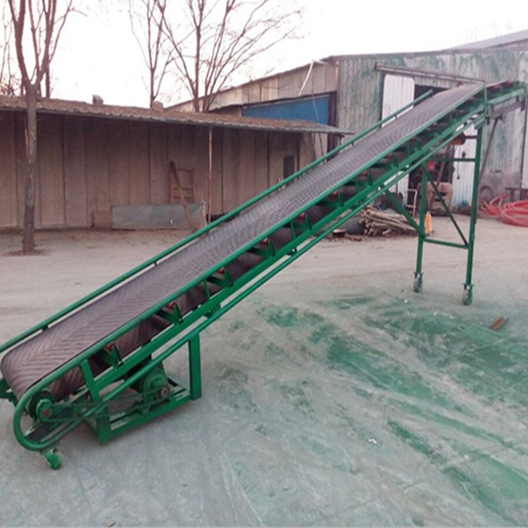 移動(dòng)裙邊皮帶輸送機(jī)包裝袋格擋傳送帶運(yùn)輸機(jī)y2