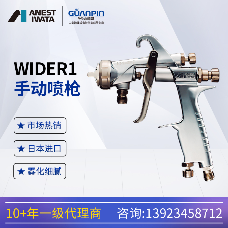 日本巖田新款W-101WIDER1-08E2P手動油漆噴漆槍家具汽車噴槍
