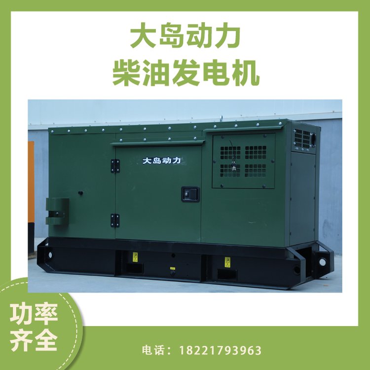 大島移動(dòng)式小型15千瓦靜音汽油發(fā)電機(jī)銀行全自動(dòng)備用DD15DIER