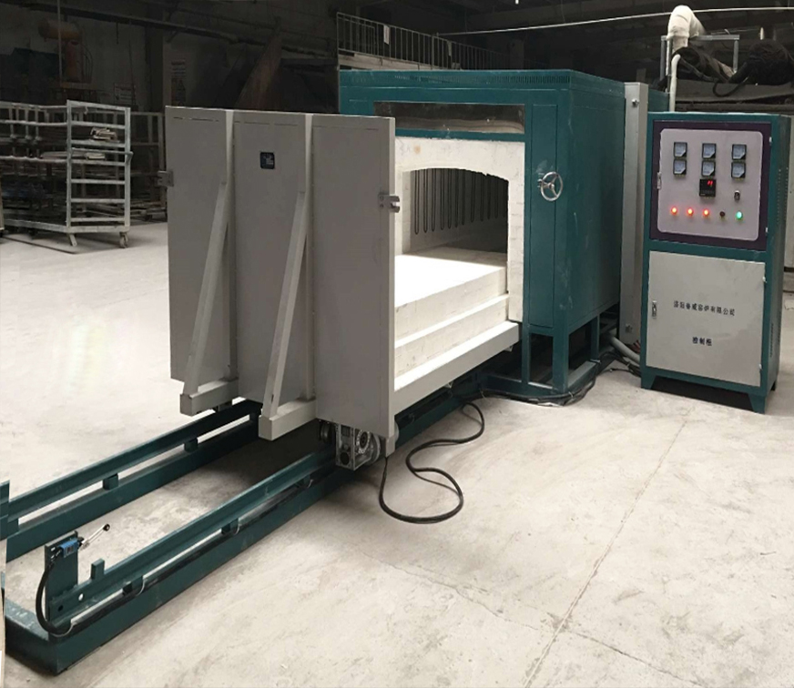 工廠現(xiàn)貨600-1200℃高溫?zé)崽幚砼_(tái)車爐廠家定制使用安全和方便