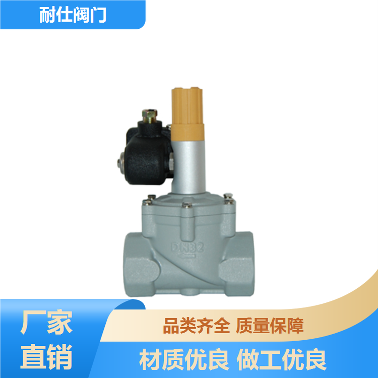 DN32鋁合金螺紋常閉型電磁閥燃?xì)饩o急切斷閥帶儲(chǔ)能耐仕閥門(mén)