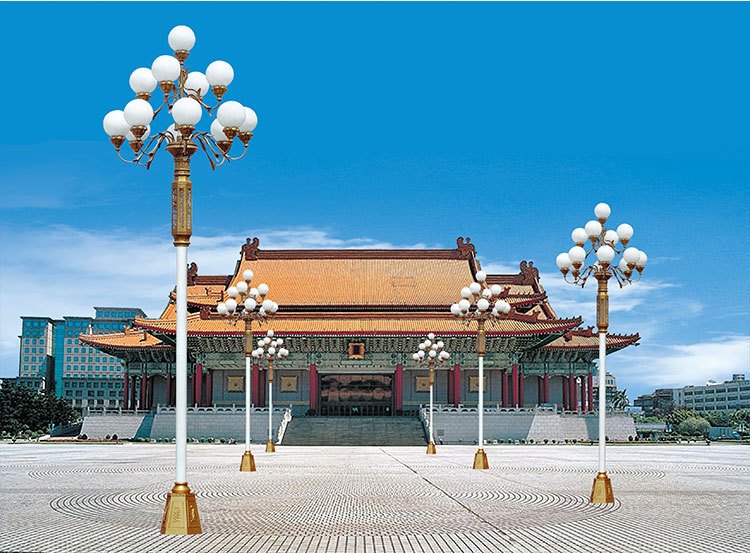 景觀照明廠12米大型LED玉蘭燈中華燈款式可定制經(jīng)久耐用