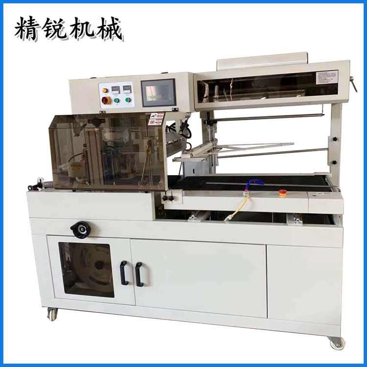全自動(dòng)套膜熱收縮包裝機(jī)一次性餐具封膜機(jī)POF膜熱收縮機(jī)