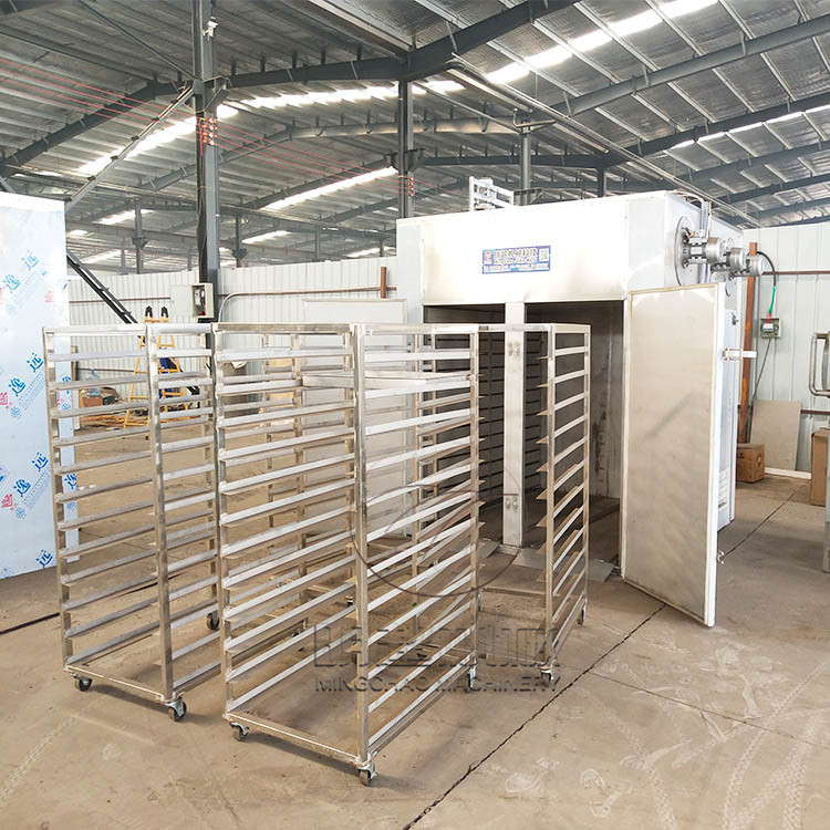 節(jié)能自動化秋葵烘干房蜜薯烘干設備廠家萵苣片烘干效果