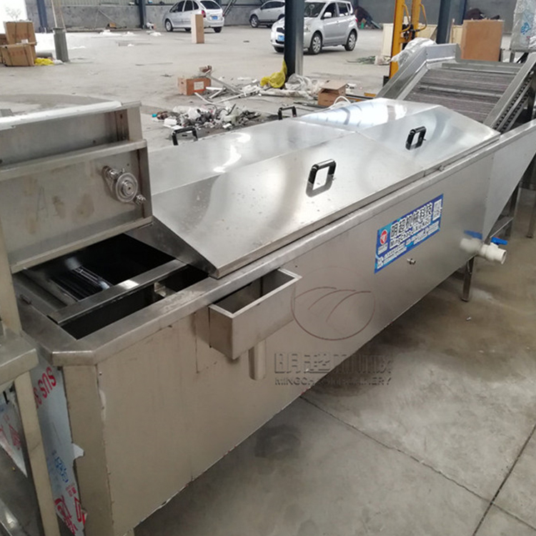 香菇竹筍預(yù)煮機(jī)大型全自動(dòng)蔬菜漂燙殺青冷卻流水線產(chǎn)量高可定制