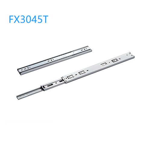 豐力達(dá)FX3045T三節(jié)阻尼鋼珠滑軌靜音，自鎖，順滑