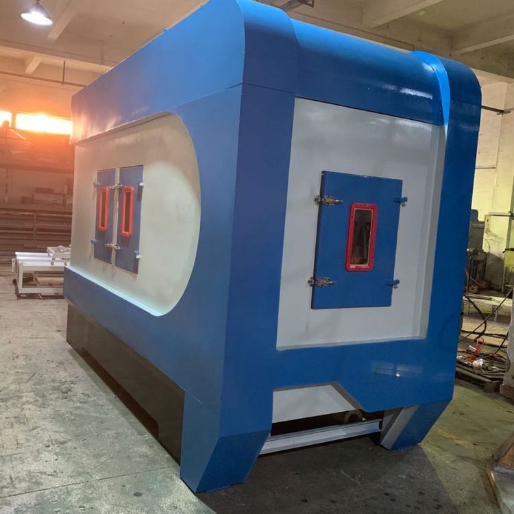 南方金坤機器人噴砂機智能全自動轉(zhuǎn)盤式玻璃五金新能源表面處理