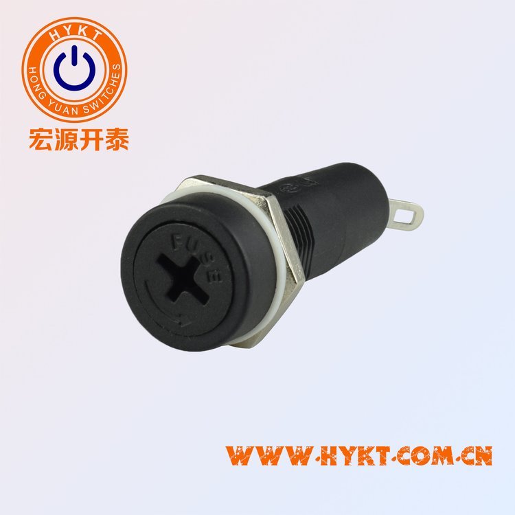 批發(fā)5X20保險絲座FH10-520十字頭保險絲管座可配套保險絲94V0