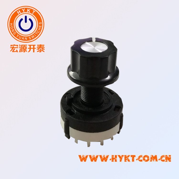 供應(yīng)電位器帶旋轉(zhuǎn)按鈕帽ROHS認(rèn)證180度6檔旋轉(zhuǎn)開關(guān)