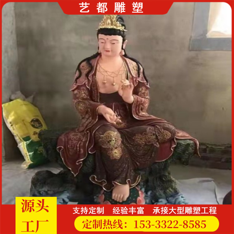 鑄銅2米三十三觀音神像玻璃鋼樹(shù)脂佛像大型寺廟銅擺件雕塑