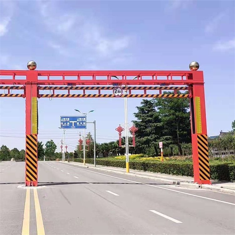 浩龍智能限高架電動公路限高桿液壓升降用于道路限高