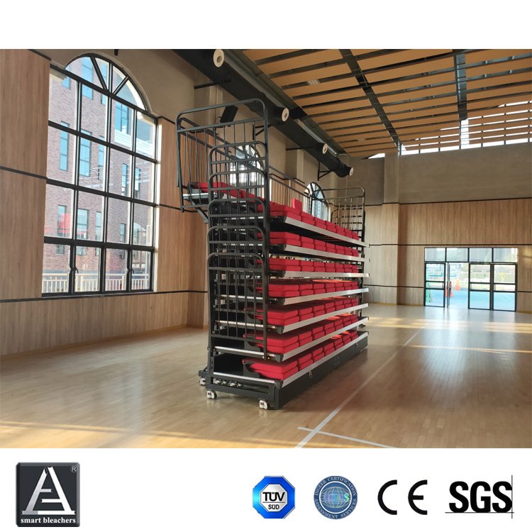 學校球場手動折疊座椅賽事活動臨時用伸縮看臺美標歐標國標