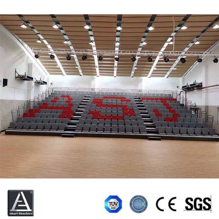 廣州廠家供應(yīng)室內(nèi)折疊伸縮看臺學(xué)校會議室觀眾席看臺
