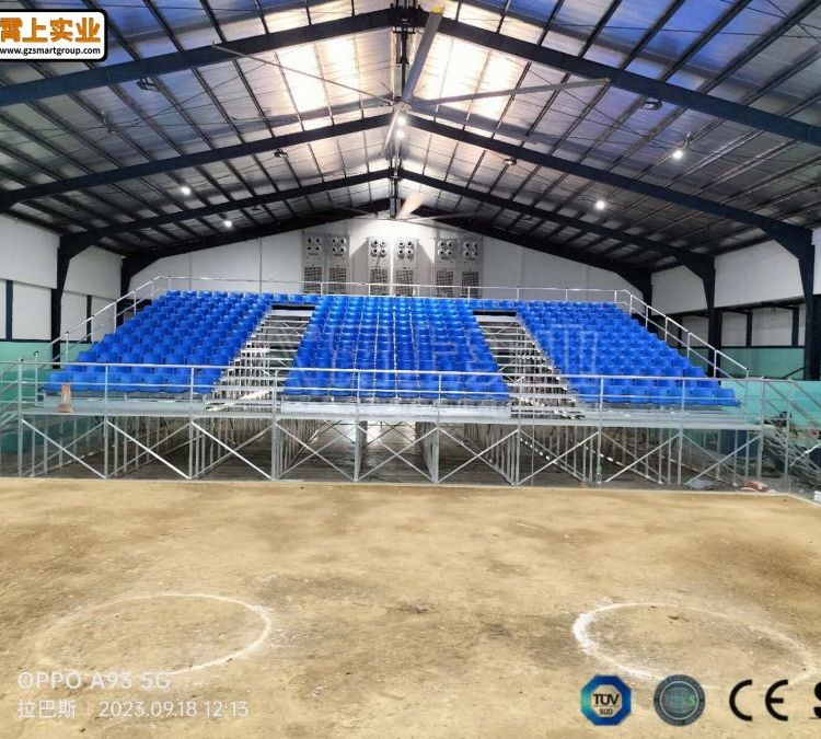 smartbleachers12層13.5米鋁合金看臺觀眾席中靠背活動座椅