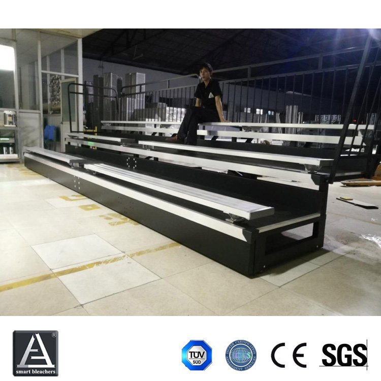 廠家定制歐標(biāo)伸縮折疊看臺(tái)Q235B美標(biāo)籃球館移動(dòng)看臺(tái)