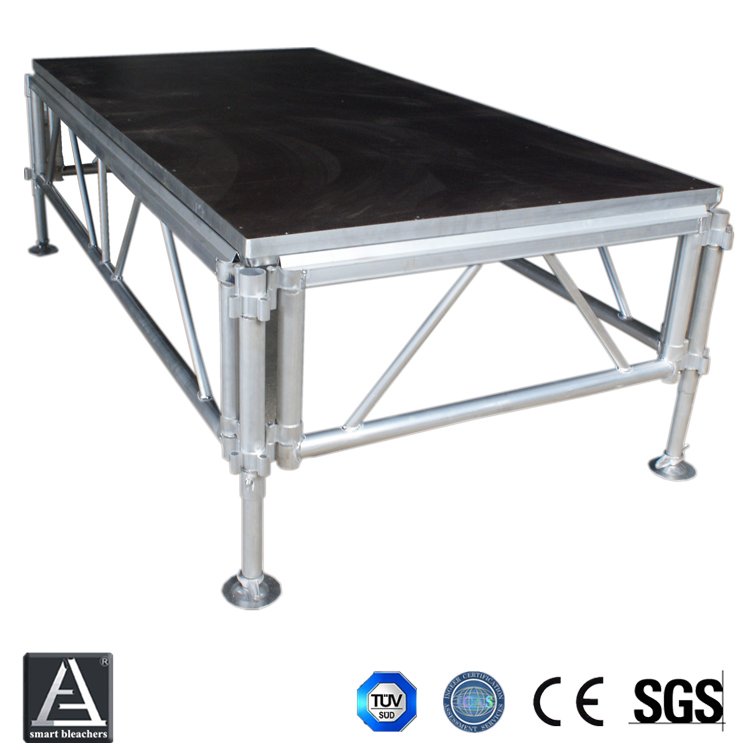 工廠1.22X2.44m國(guó)標(biāo)拼裝舞臺(tái)商場(chǎng)促銷會(huì)快裝鋁合金防滑