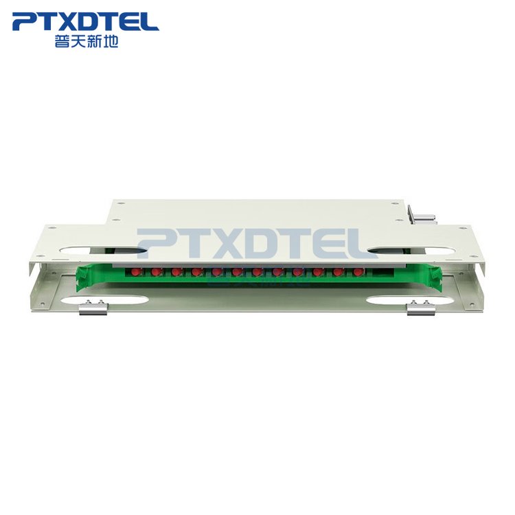 12芯ODF光纖配線架子框ODU單元箱1U19英寸1.2板材滿配單模多模