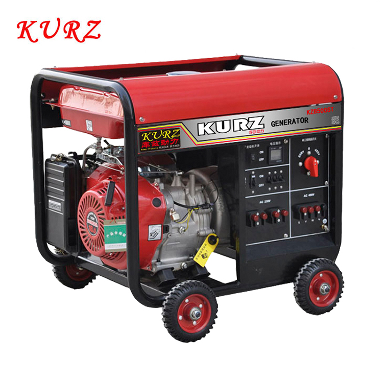 KURZ庫(kù)茲7.5KW千瓦應(yīng)急小型汽油發(fā)電機(jī)兩相單缸四沖程低油耗