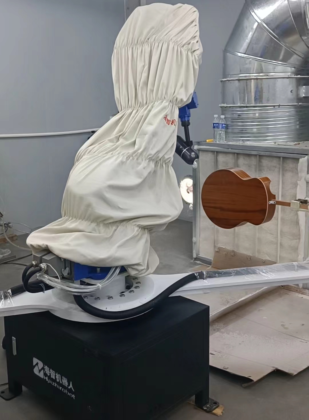 吉他底漆面漆UV光油漆硝基漆噴漆噴涂機(jī)器人機(jī)械手臂