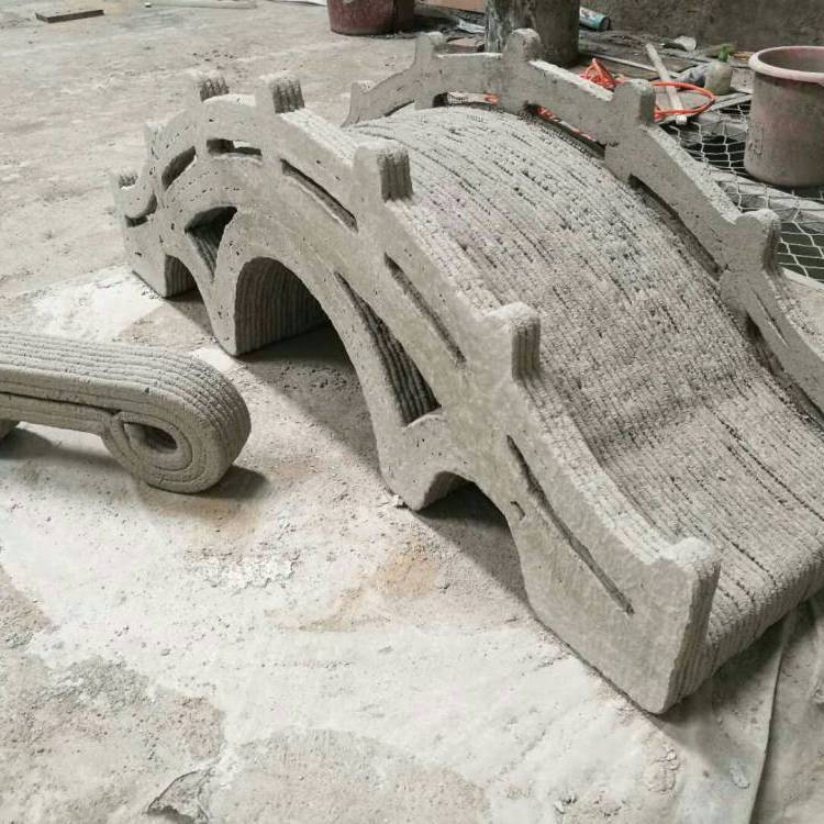 太空灰設(shè)備和技術(shù)智能3D打印園林景觀公共設(shè)施