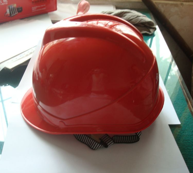 建筑工地防砸安全帽吸汗一鍵按壓式帽子V型安全帽