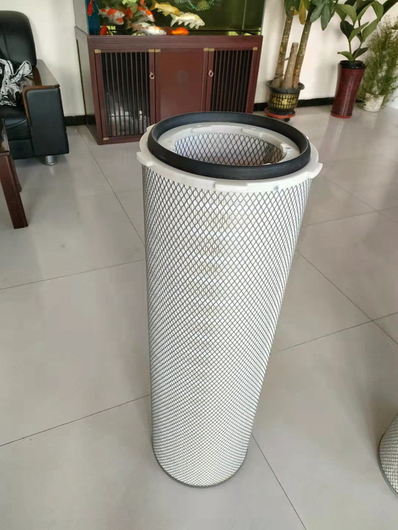 拋丸機攪拌站工業(yè)粉塵濾筒適用鋼廠制氧發(fā)電機組代替布袋除塵濾芯