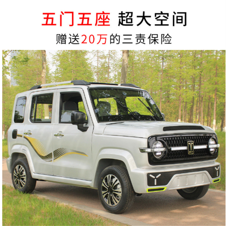 低速電動(dòng)四輪車負(fù)載線路可裝鋰電電池可定制升級(jí)