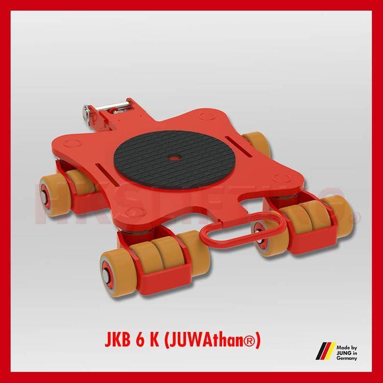 德國JUNG萬向搬運(yùn)小坦克\JKB6K\JUWAthan橙色滾輪\6T旋轉(zhuǎn)手推車