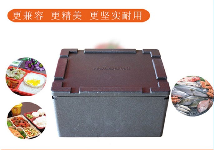 商用團(tuán)餐快餐學(xué)校食堂外賣食品盒飯泡沫EPP保溫箱