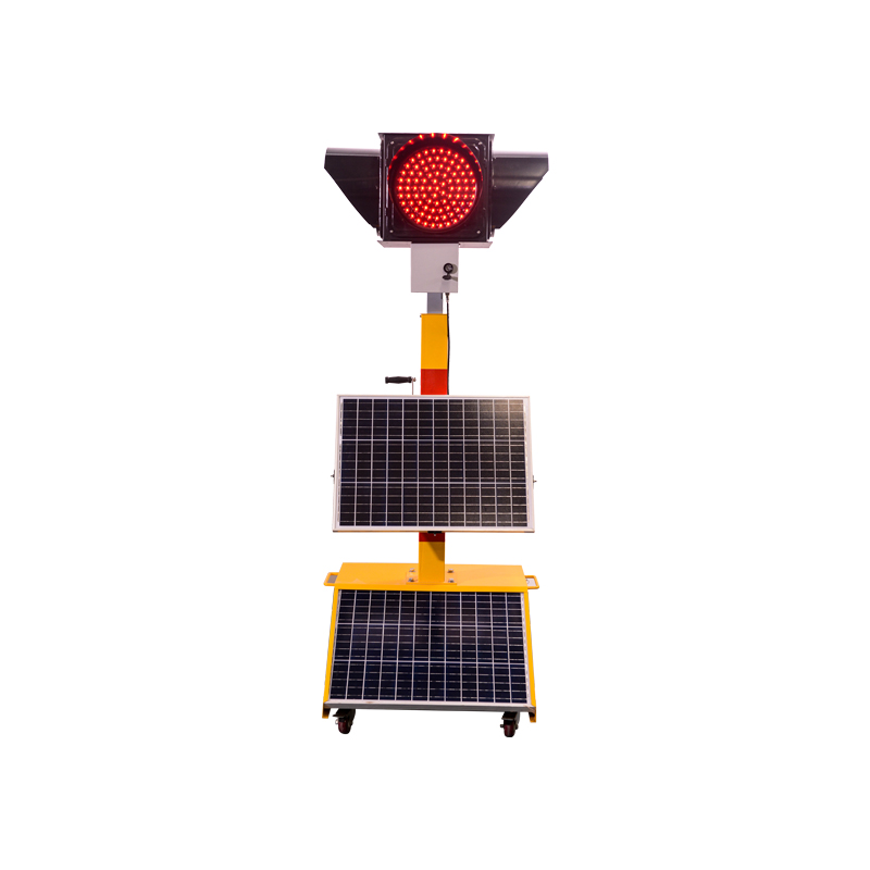 可升降移動式紅綠燈臨時路口專用信號燈太陽能供電實力工廠