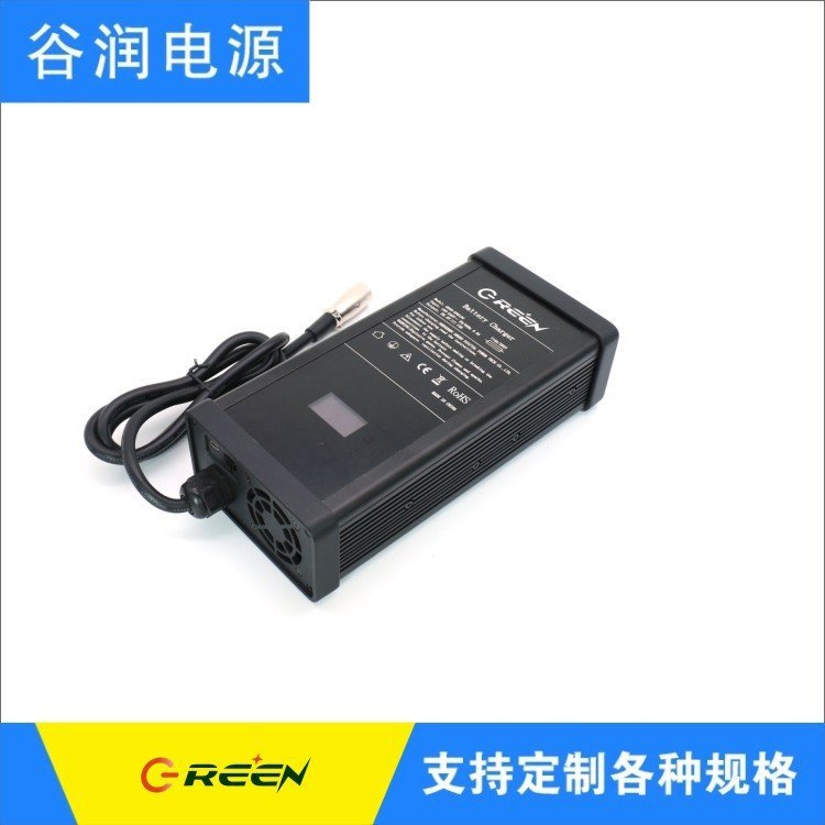 認(rèn)證齊LLC架構(gòu)高效可定制600W功率36V鉛酸充電器44.1V13.6A谷潤(rùn)源