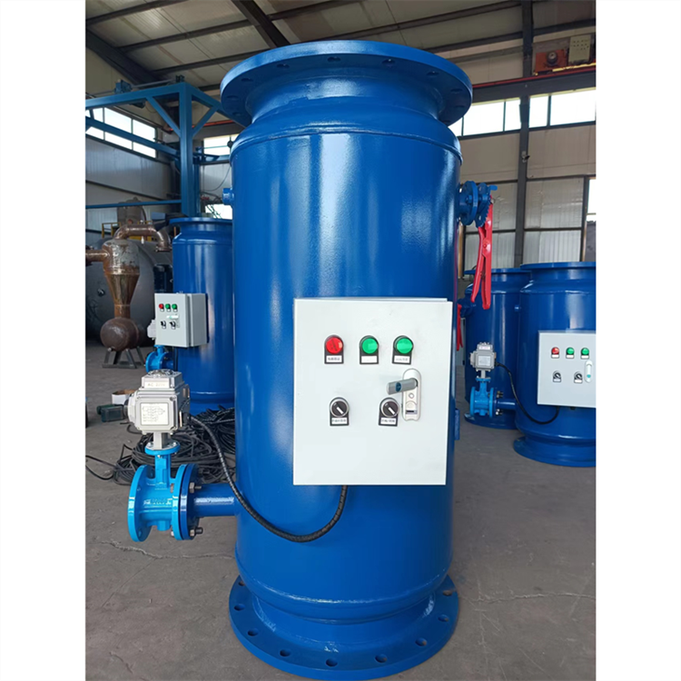 法蘭式立式反沖洗除污器自動(dòng)排污過濾器管道除污設(shè)備