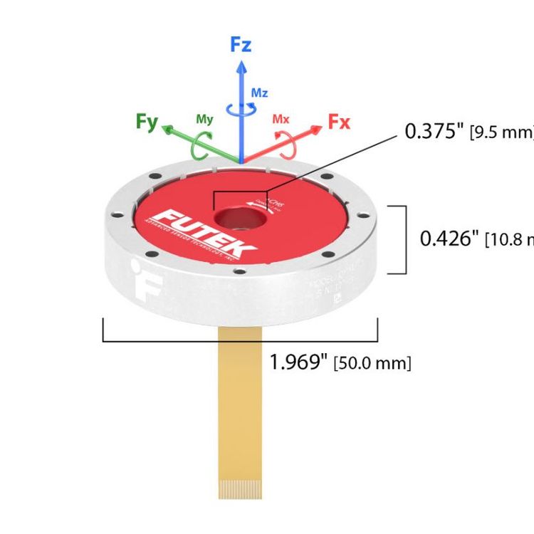 FUTEKQMA1426軸力\/6自由度力\/六分量力扭矩傳感器帶過載保護(hù)