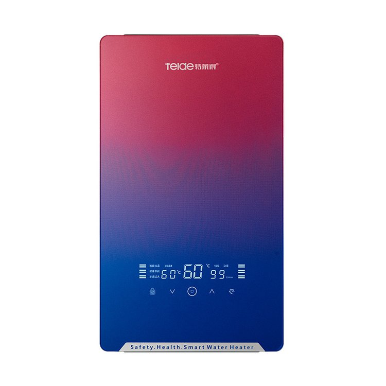 特萊得TLD-Q6-88家用智能數(shù)控恒溫即熱式電熱水器淋浴立式壁掛