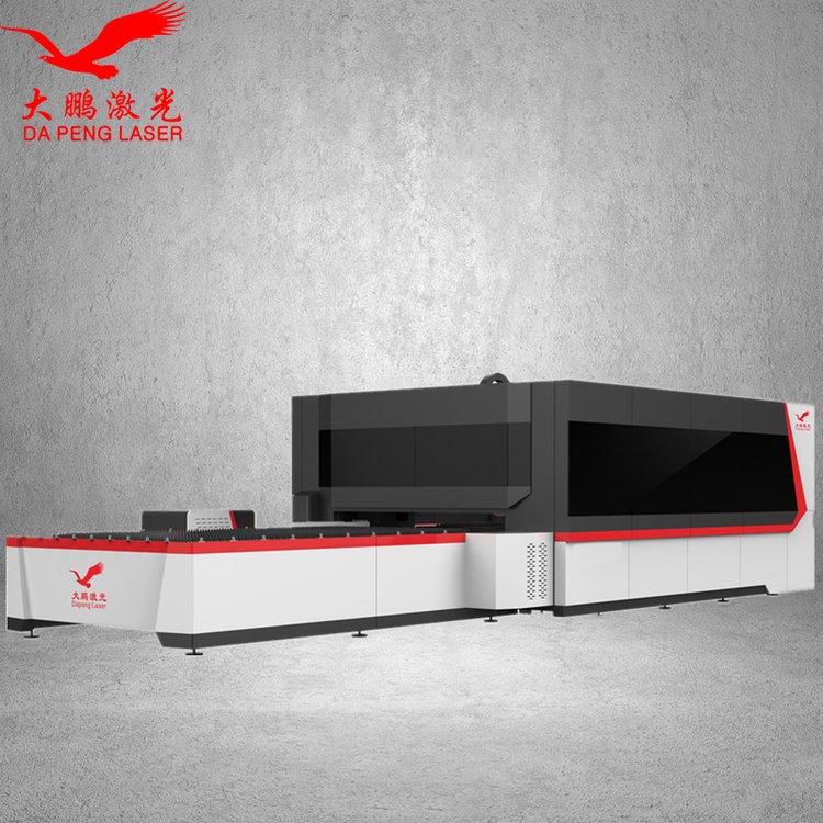 大鵬激光3000瓦光纖激光切割機大包圍帶交換平臺A3015D省錢利器