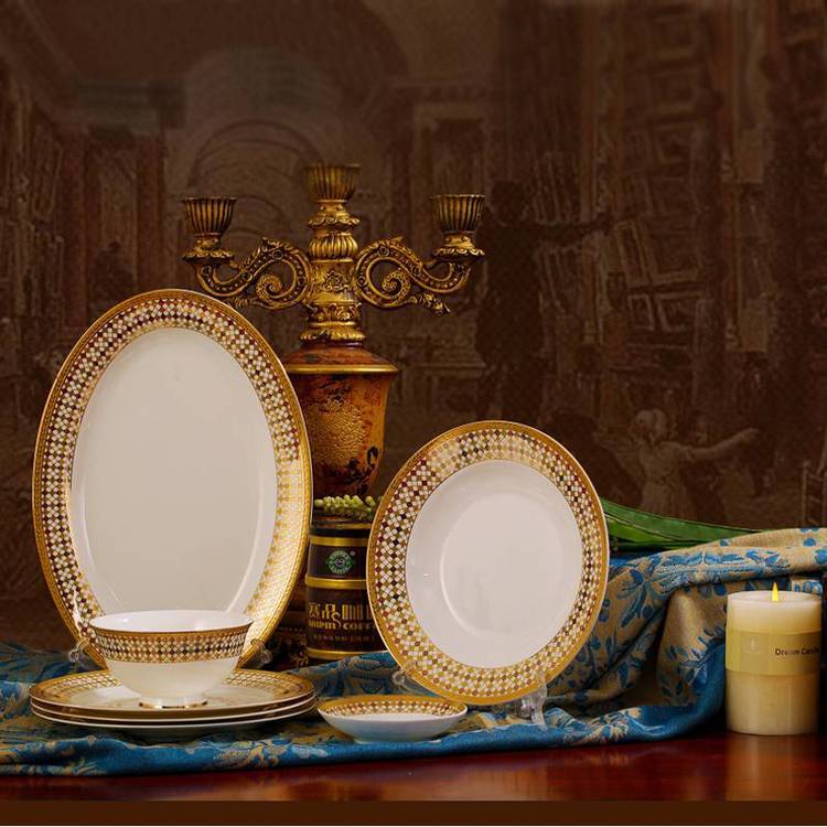 現(xiàn)代歐式風(fēng)陶瓷餐具支持一件代發(fā)陶瓷碗盤定制批發(fā)廠家