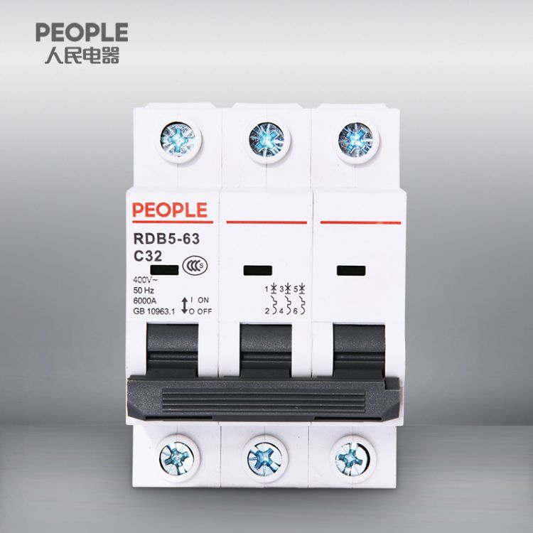 中國(guó)人民電器集團(tuán)RDB5-63D633P小型斷路器微型漏電保護(hù)器