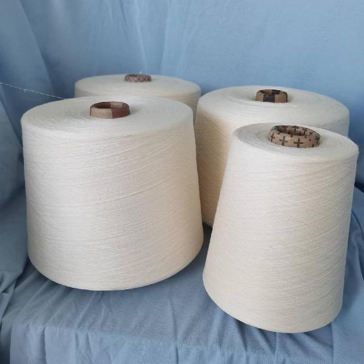 澤宇紡織供應(yīng)現(xiàn)貨21STC再生滌65\/棉35環(huán)錠紡紗線提供吊牌證書